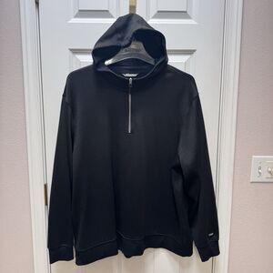 Nike Dri-FIT Golf Hoodie Mens 2XL XXL Black Quarter Zip Pullover DN1906-010